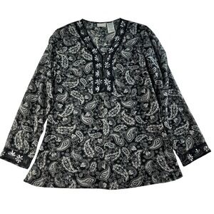 Y2k 2000s L Sheer Tunic Top V-Neck Sequin Beads Coquette Fairy Whimsy Bella Swan